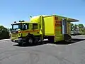 A Scania hazardous materials vehicle used by ACT Fire and Rescue.