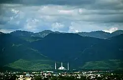 Islamabad's verdant cityscape merges with the Margalla Hills
