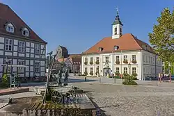 Market Square and Town Hall in Angermünde