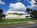 Presbyterian Church of Eastern Australia, 78 Emma Street, from Shaw Road (2021).