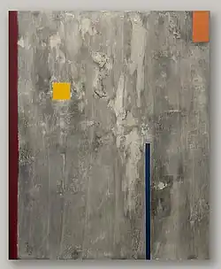 A Concrete Conclusion (2025), oil on linen, 57 x 44 inch