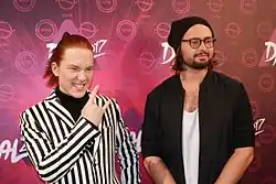 Zävodi (left) and Olivér Berkes (right) on 10 February 2017.