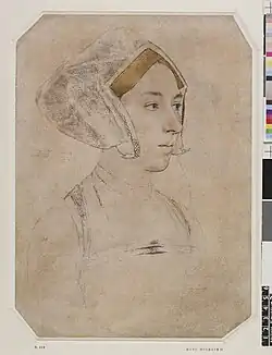 Hans Holbein the Younger – Portrait of Anne Boleyn, 1536