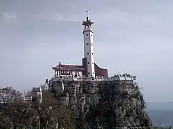 A pavilion at the top of Mount Langya