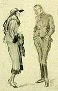 "A Slicker", illustration from Harper's Magazine, March 1918.