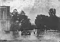 The palace garden submerged by floods. 1934.