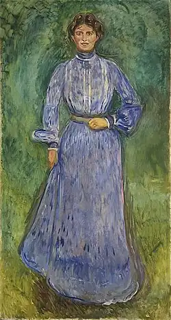 Harald Nørregaard's first wife Aase, painted by Edvard Munch
