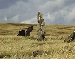 Megalithic tomb in Khakasiya, Russia
