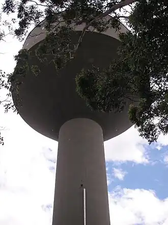 Water tower in Acacia Gardens c. 2011