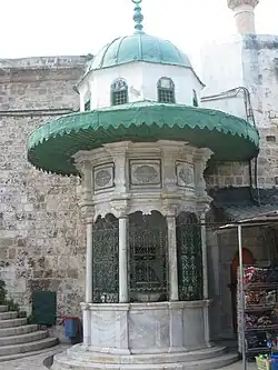 Ablution fountain at El-Jazzar Mosque