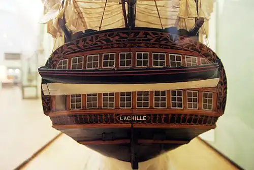 Stern of the model