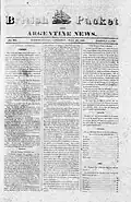 edition of Saturday July 5, 1845 with news regarding the murder of Esteban Achinelly