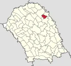 Location in Botoșani County