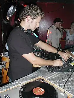 Adam F performs at Listen at Club Alchemy in New Haven, Connecticut, on 3 September 2006.