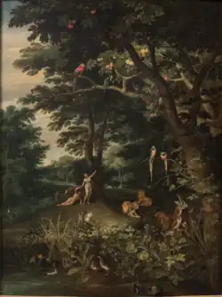 Jan Brueghel the Younger, Adam and Eve in the Garden of Eden, 17th century