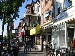 Shops along 18th Street NW in the Adams Morgan neighborhood