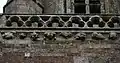Carved frieze on the tower