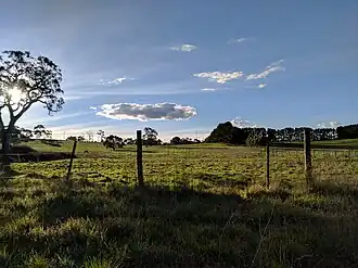 Landscape facing north from the northern edge of Nairne in the west of the hundred