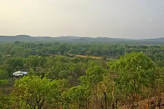 View overlooking the town of Adelaide River.