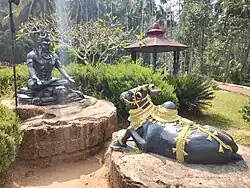 Lord Shiva and Nandi statue at Adi Subramanya, near Kukke Subramanya Temple (2025)