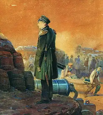 Admiral Pavel Nakhimov at Sevastopol, 1855