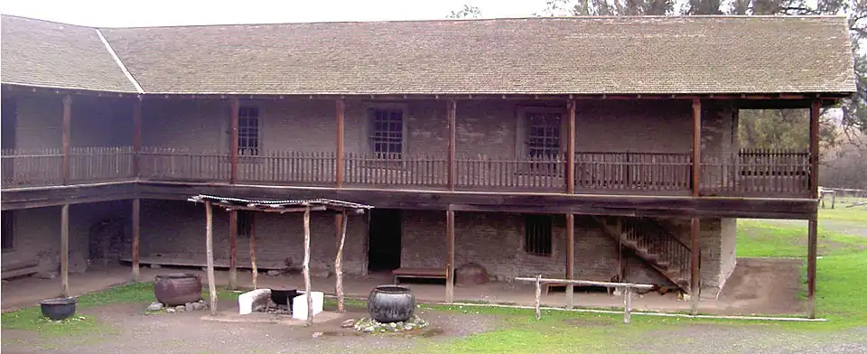 Monterey Colonial style house at Rancho Petaluma Adobe