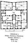 Floor plan by Aeckerlein for House Oldenbourg, Schillerstraße 6
