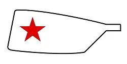 Image showing the rowing club's blade colours