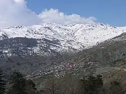 The village of Aetomilitsa on Mount Gramos, in the Pindus mountains