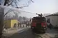 Firefighting vehicle Saurer 6DM in Afghanistan