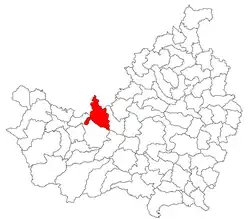 Location in Cluj County