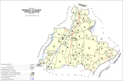 Map of Agiaon block