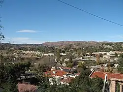 View of Agoura Hills looking from southern edge of the Historic Quarter in December 2006