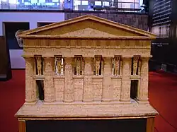 Model of the Olympieion at Akragas.
