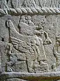 A similar throne depicted on the Ahiram sarcophagus[13]