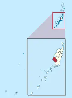 Location of Aimeliik in Palau