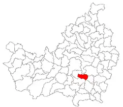 Location in Cluj County
