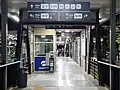 The old station entrance that became the connecting ramp between central and northern buildings, 2024