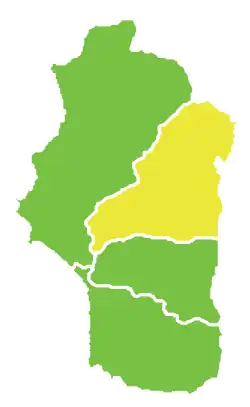 Map of al-Haffa District within Latakia Governorate