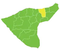 Al-Qahtaniyah Subdistrict in Syria