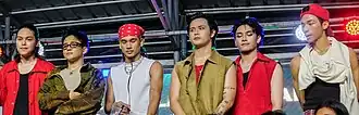 Alamat in November 2025 (left to right): R-Ji, Tomás, Mo, Alas, Jao, Taneo