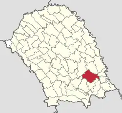 Location in Botoșani County
