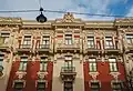 Facade of an Art Noveau building on Alberta street 6, Riga, Latvia