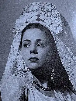 Alberta Masiello in operatic costume
