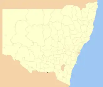 Location in New South Wales