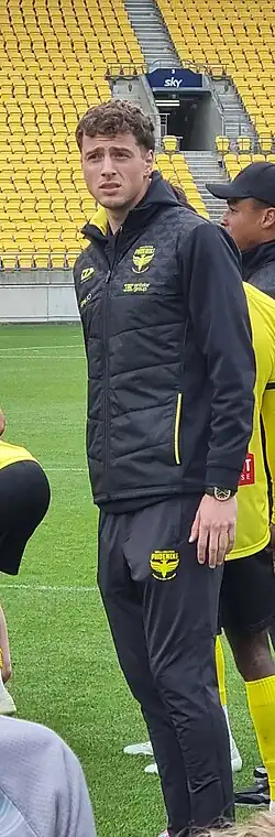 Kelly-Heald photographed in 2026 as part of the Wellington Phoenix.