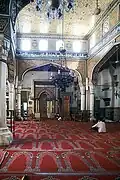 Inside the prayer hall