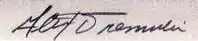 Alex Tremulis' signature written in or after 1966