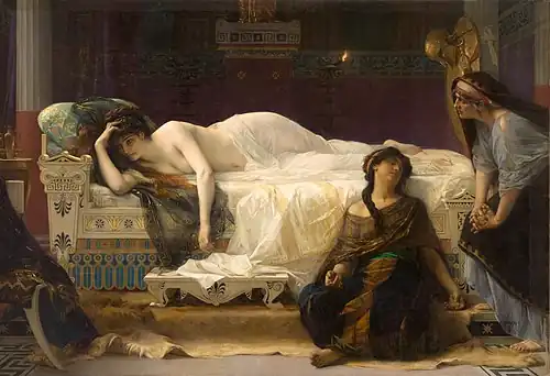 Phaedra; by Alexandre Cabanel; 1880; oil on canvas; 194 x 286&nbsp;cm; Musée Fabre (Montpellier, France)[214]