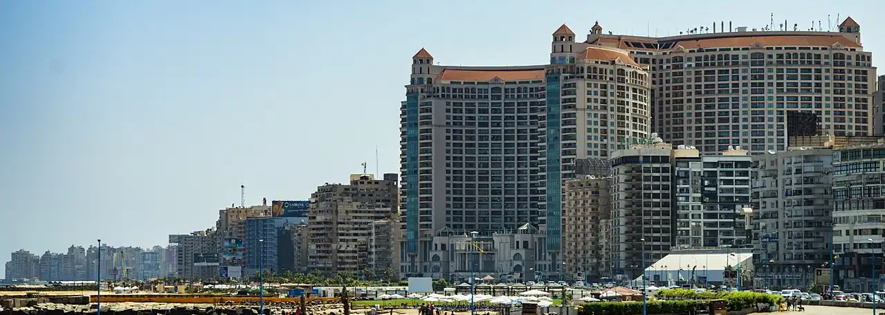 The skyline of Alexandria